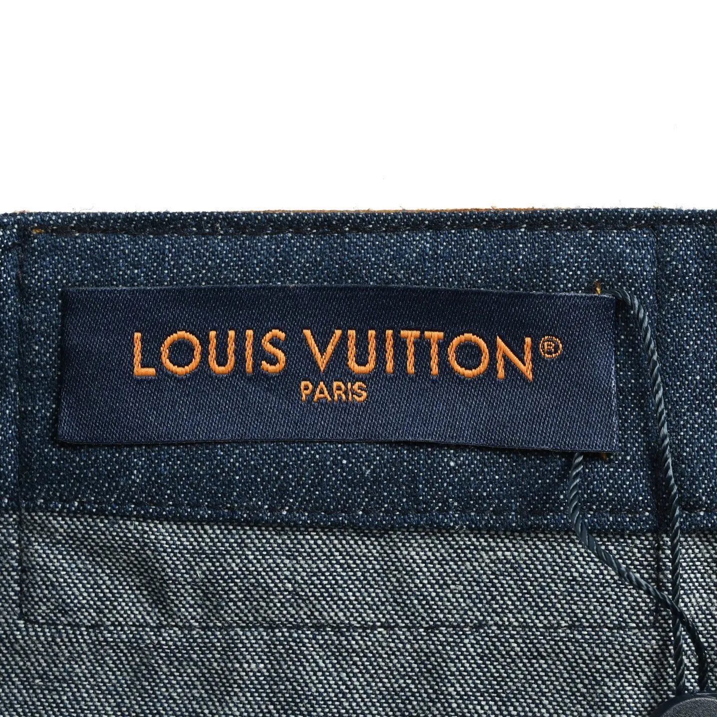 Louis Vuitton/Louis Vuitton 25ss hemp rope embroidered suit denim shorts